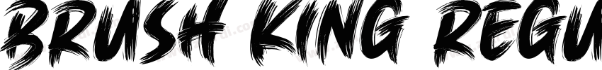 Brush King Regular字体转换